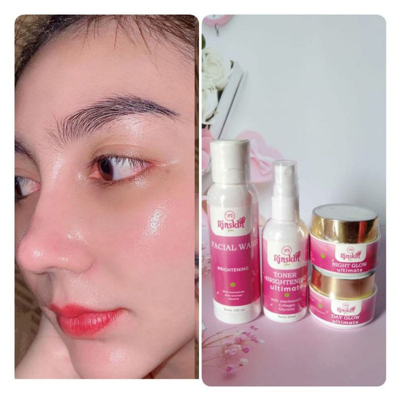 NR Glow Paket Glow II Perawatan Pemutih Wajah