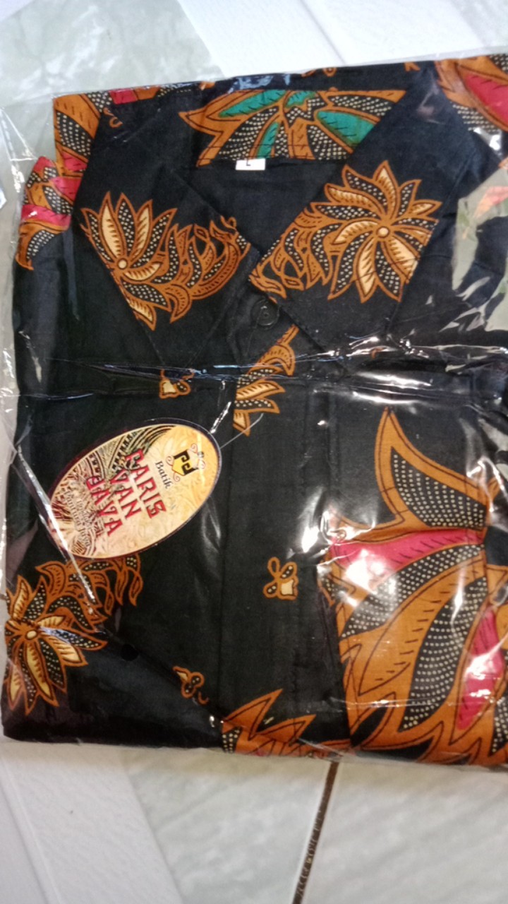 Hem Sogan Kobis Kemeja Batik Lengan Pendek