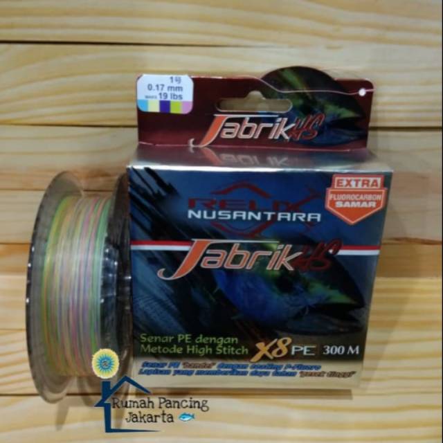 Senar PE Pancing Relix Nusantara Jabrik HS 300m Pe.1