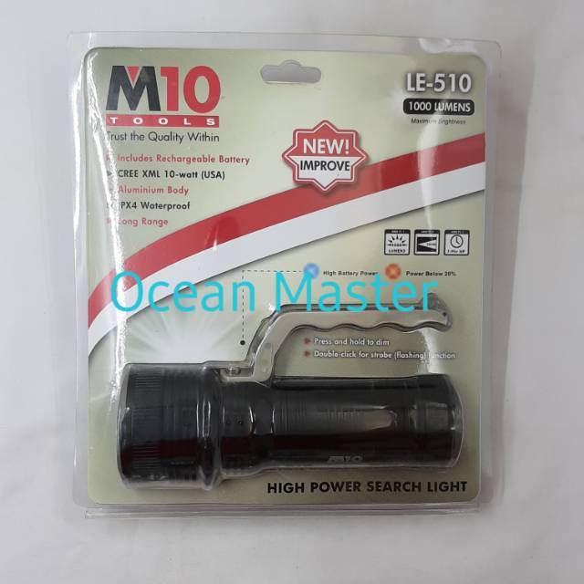 Flash Light M10 LE-510 (Rechargeable) / Senter M10