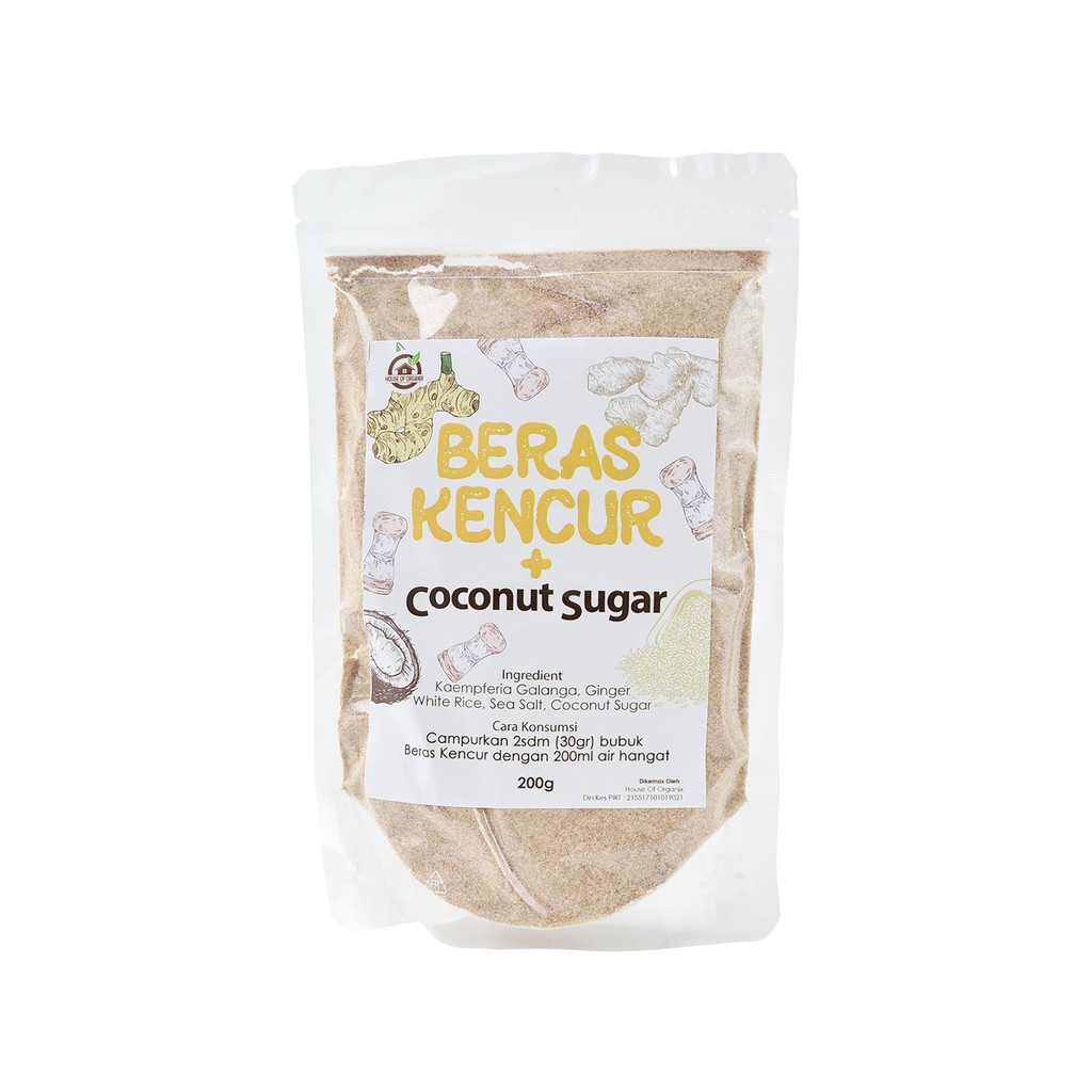 House Of Organix Beras Kencur + Coconut Sugar 200 Gr