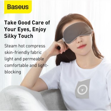 BASEUS THERMAL EYE COVER PENUTUP MATA TIDUR + MASSAGE MASKER MATA