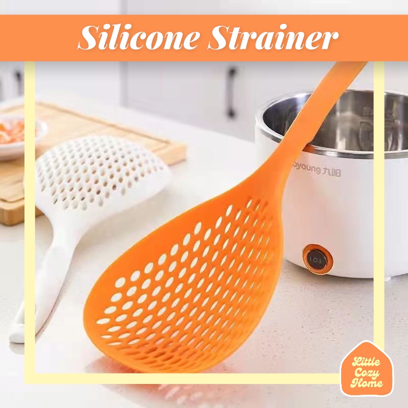 Cooking Strainer / Colander Scoop / Alat Tiris Masakan / Spoon Drain Filter / Saringan Centongan Jumbo / Sendok Mie Kuah / Noodle Pasta Veggie Strainer