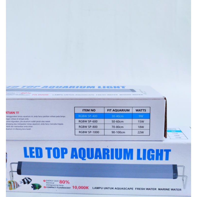 Lampu YUKARI SP-400 9watt RGBW Lampu Led Aquarium Aquascape Lampu Gantung