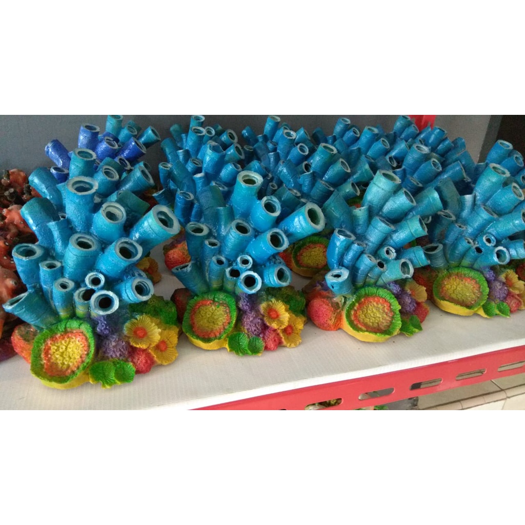 Ornamen Tanaman Rumput Laut Hiasan Aksesoris Miniatur Tangki Aquarium