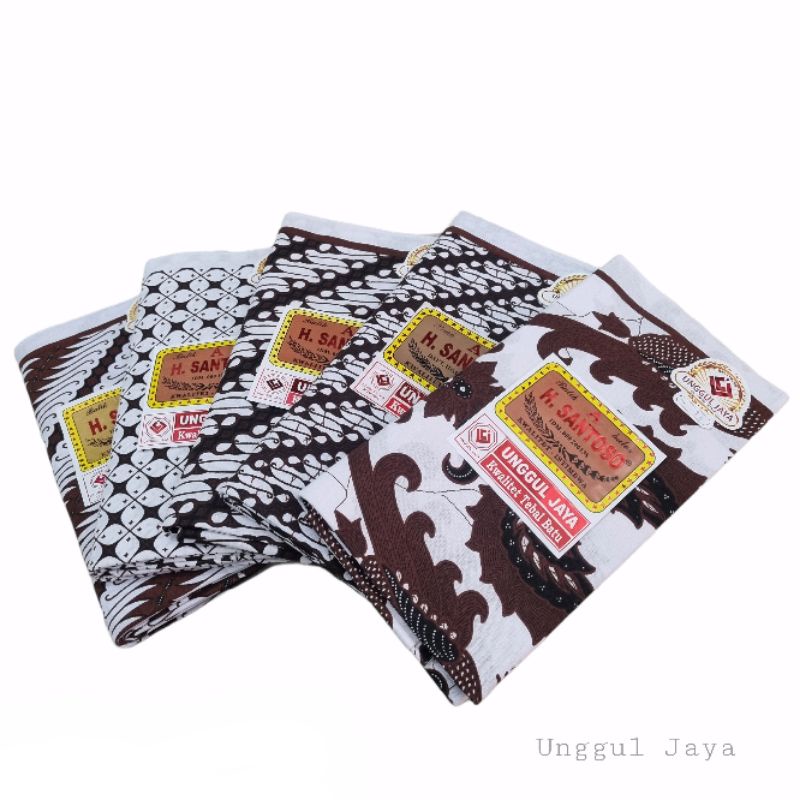 UNGGUL JAYA Jarik Kain Batik H. Santoso A PUTIH (Kualitas Batu) Tebal Produksi PT. Unggul Jaya Sejat
