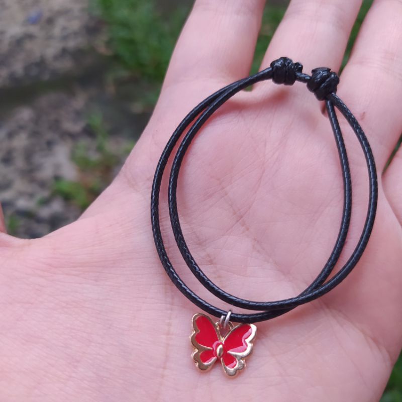 BUTTERFLY BRACELET/ GELANG KUPU-KUPU BESTIE PERSAHABATAN LUCU / UNIK / KEREN / MURAH-Style 2 white