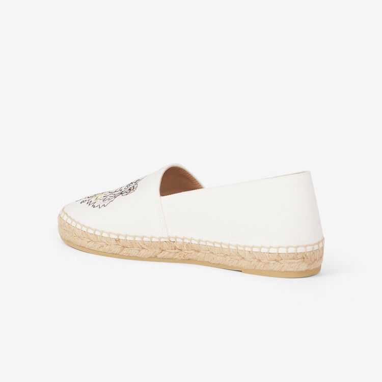 Knzo SS22 Tiger Espadrilles White 100% Authentic