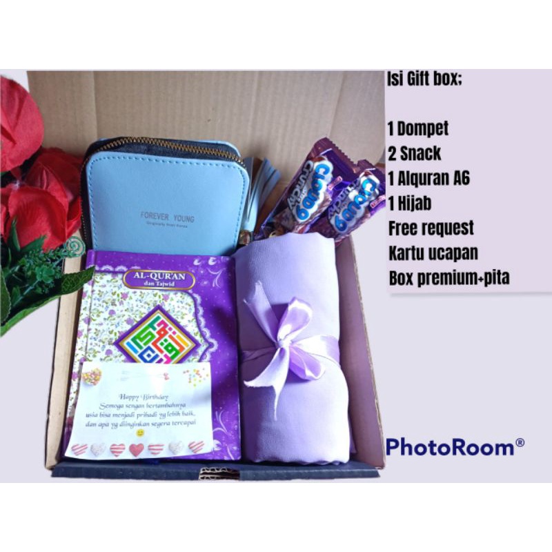 

Kado Wanita Alquran,pasmina, dompet
