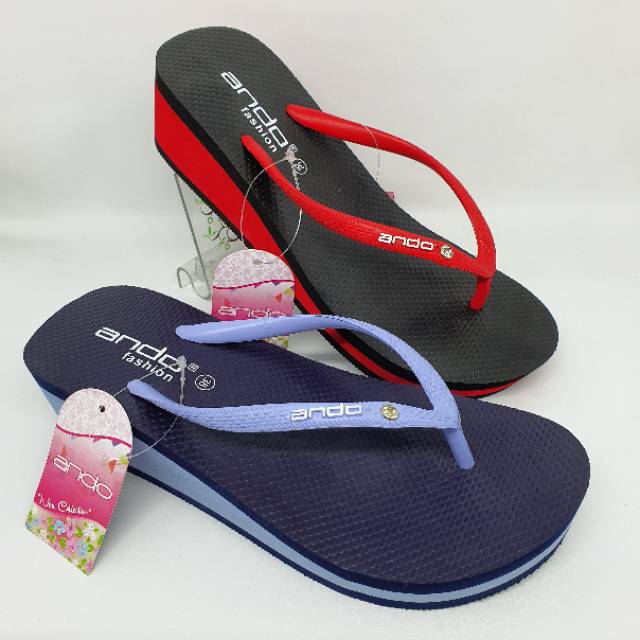 Sandal Jepit Wedges Wanita Ando Nice Queen 05 (36-40)
