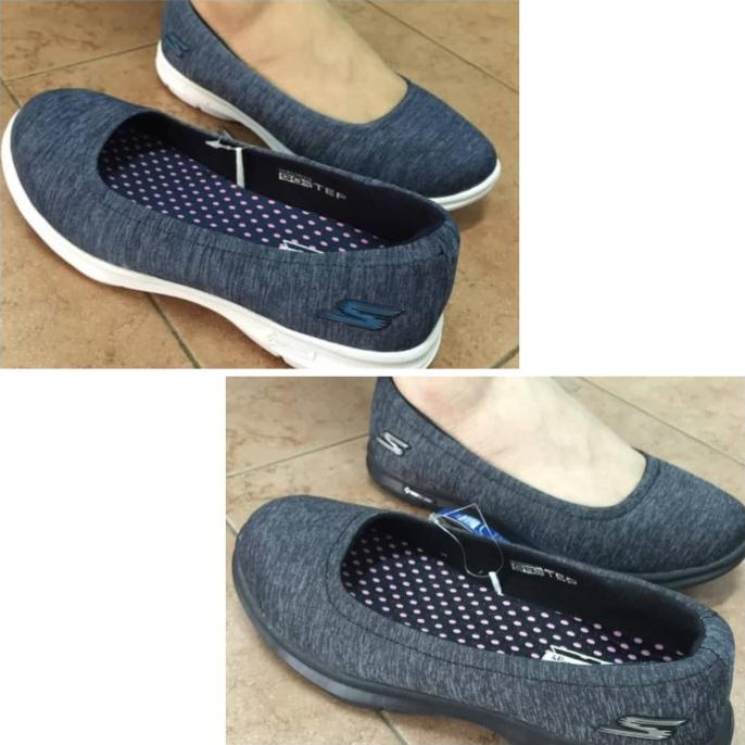 sepatu skechers ballet go step canvas