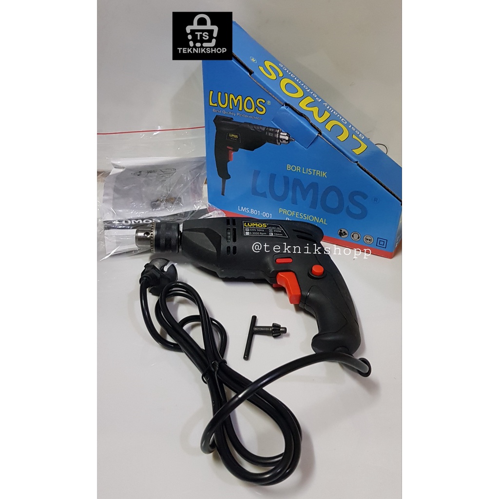 BOR LISTRIK LUMOS 10MM / ELECTRIC DRILL / BOR TANGAN LISTRIK 10 MM