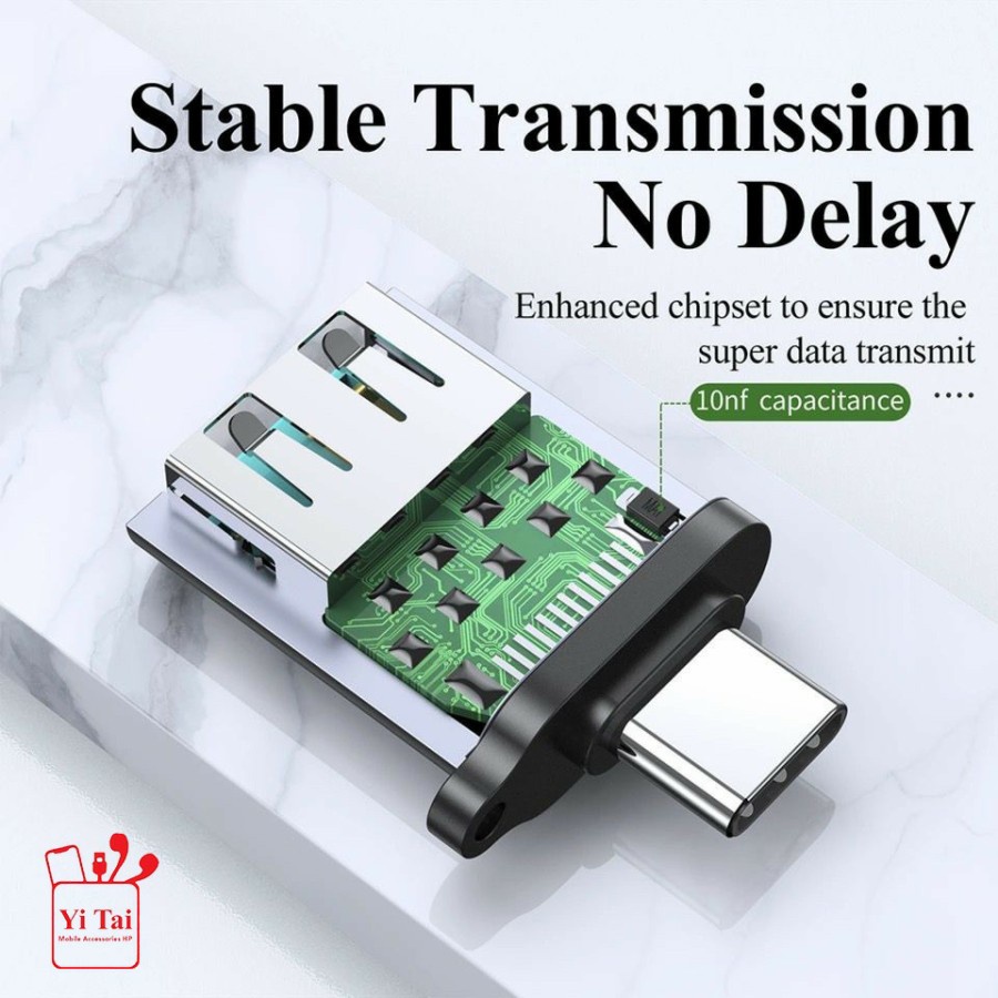 OTG YITAI MICRO USB YTM-07 / TYPE C YTC-07 ADAPTOR ALUMINIUM 3.0 FAST TRANSFER DATA - GA