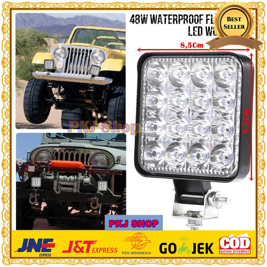 Lampu LED Tembak Spot Light Fog Mobil Truck Jeep SUV
