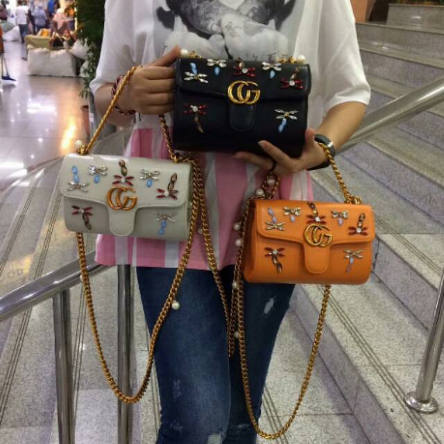 Tas gucci diamond