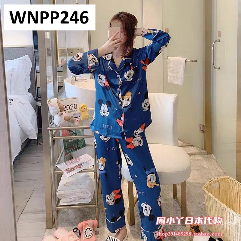 Piyama Wanita Kancing Depan Mickey - WNPP246 - WNPP247