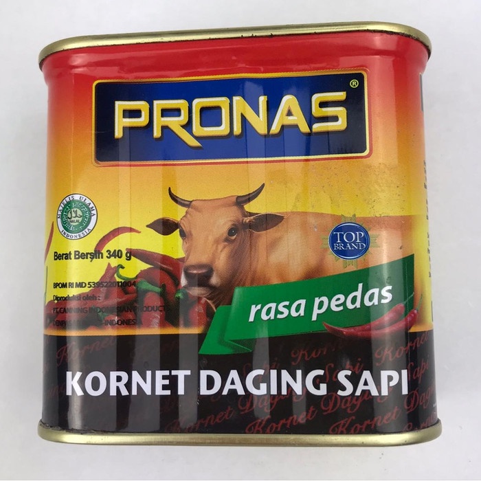 PRONAS KORNET DAGING SAPI RASA PEDAS 340g