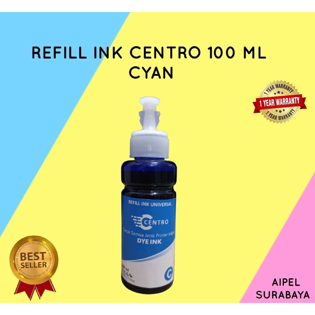RIC100C | REFILL INK CENTRO 100 ML CYAN