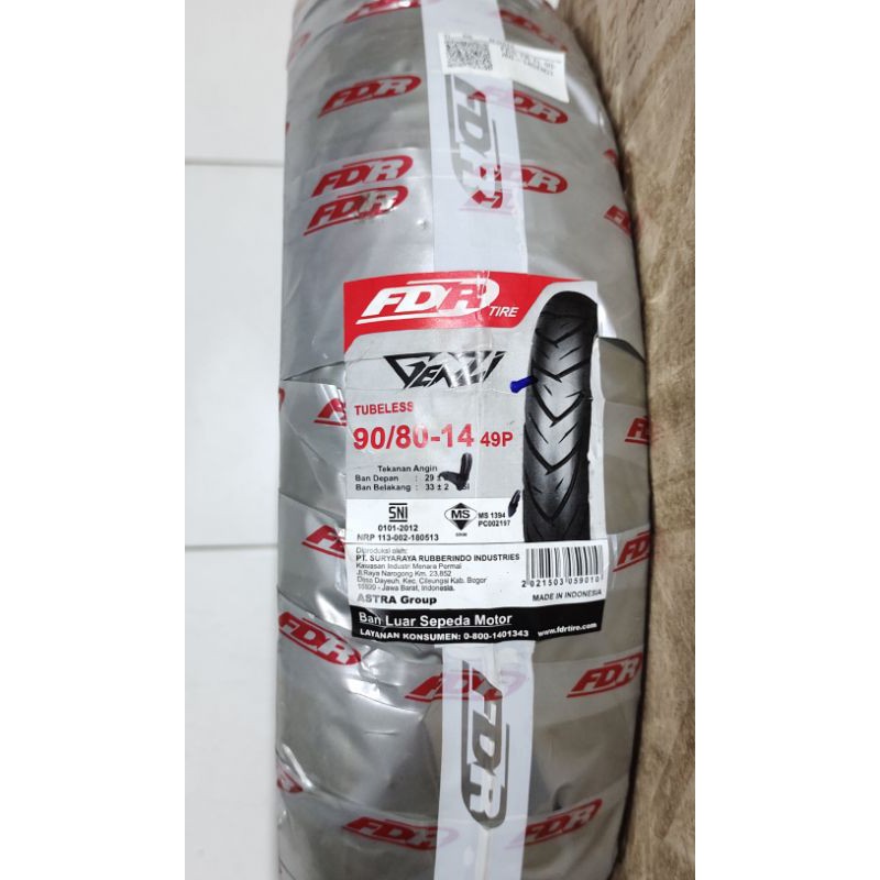 Ban Luar FDR Genzi 90 80 - 14  Tubeless