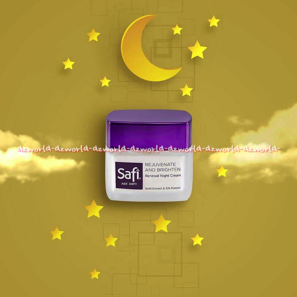 Safi Age Defy Renewal Night Cream 40gr Krim Malam Untuk Peremajaan Kulit