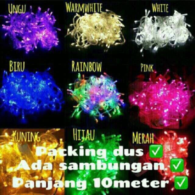 10m 100pc LED Lampu Natal / Lampu Tumblr /Tumblr LIght /Lampu Led Dekorasi