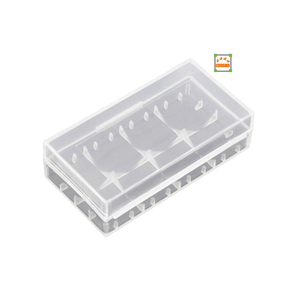 Plastic Battery 18650 Case Box 2 Slot - WHITE VP03178 ruparupi