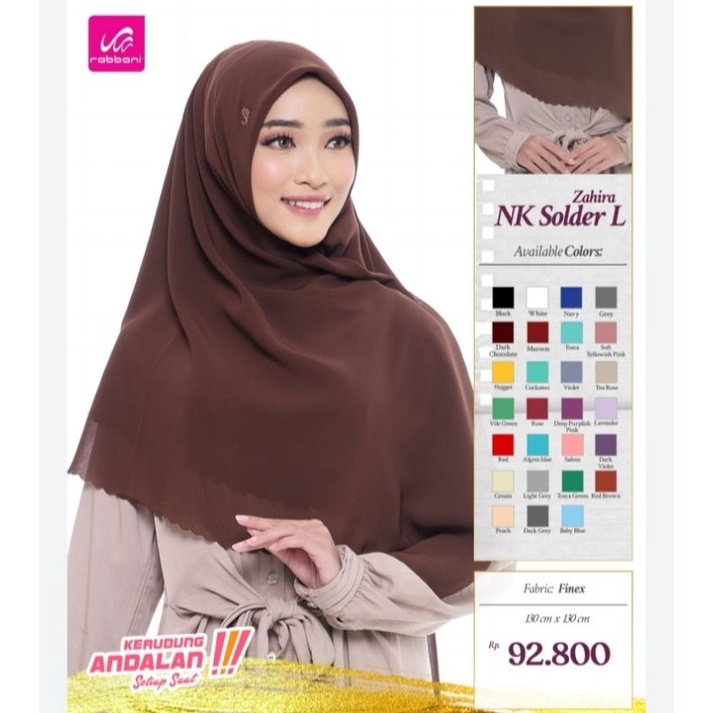 Rabbani - Kerudung Segi Empat Zahira Solder L