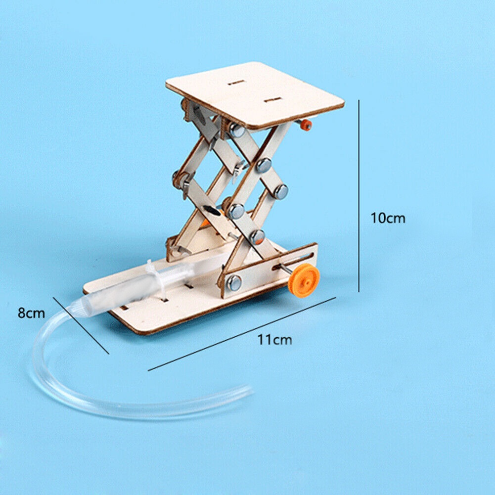 GIFTED EDUCATION DIY Science Educational Toys Kids Hydraulic Lift Table Model Scientific Experiment Kit