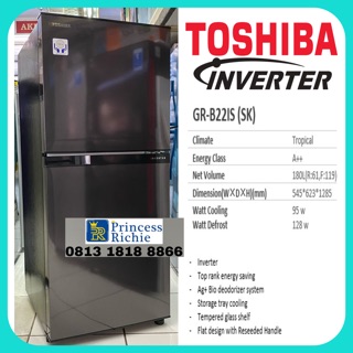 Jual Kulkas Toshiba 2 Pintu Harga Terbaru September 2022 | Shopee Indonesia