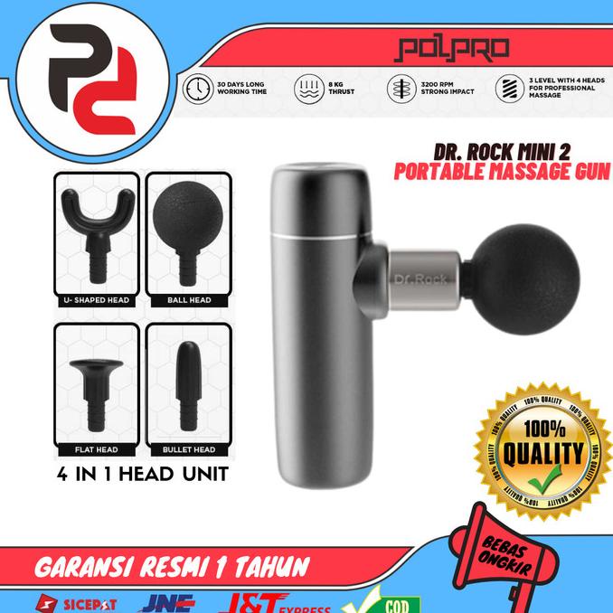 Alat Pijat Elektrik ZIKKO Dr.Rock Mini2 8mm Portable Massager Gun
