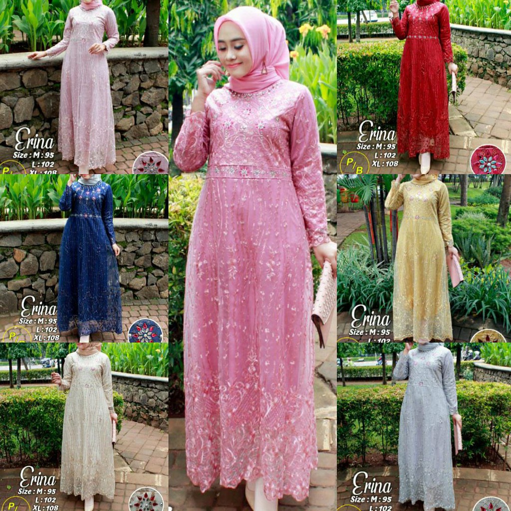 Aneka Warna Gamis Kebaya Erina