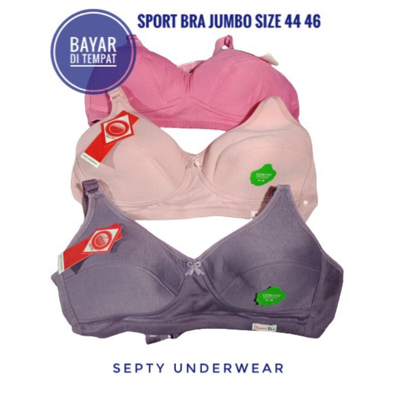 sport bra jumbo size 44 46 murah/Daleman wanita bh dan cd/kutang perempuan/push up bra/bra sexy hot/