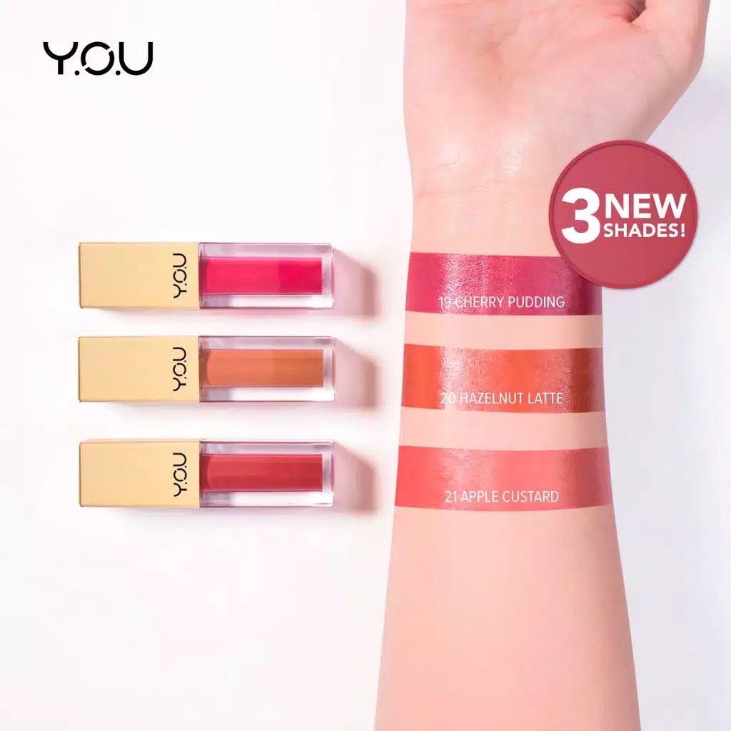 YOU The Gold One New Rouge Satin Lip Cream Resmi Original