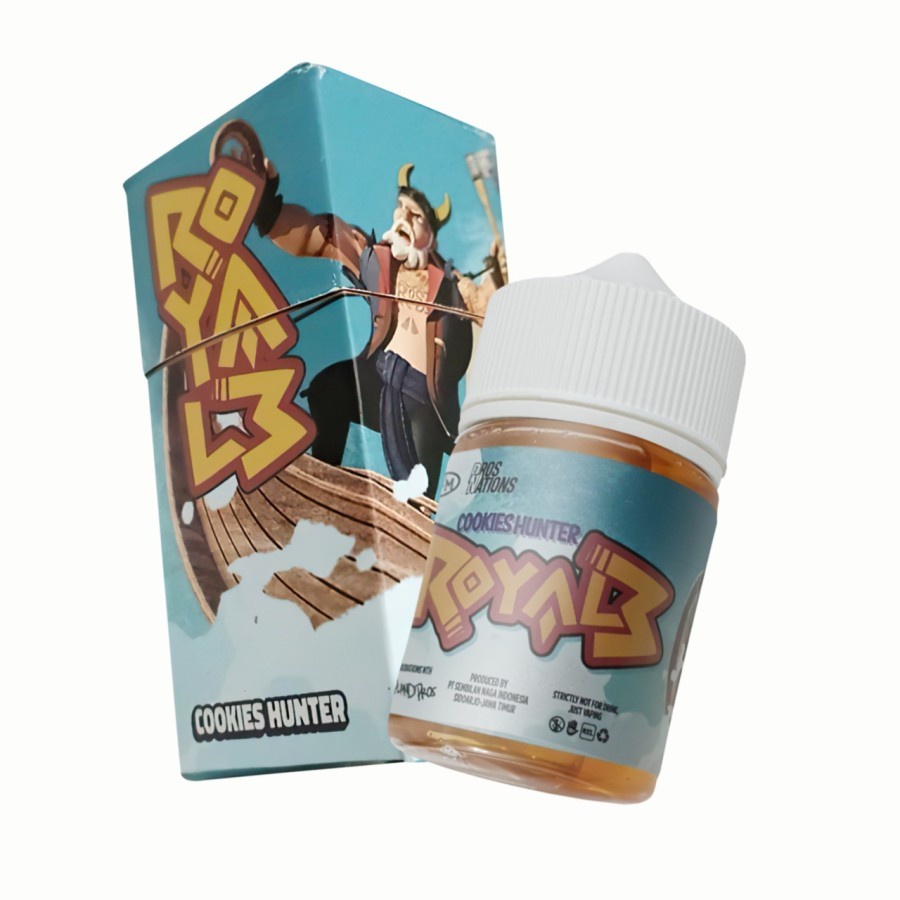 LIQUID ROYALE 60ML AUTHENTIC FREEBASE ROYALE COOKIES HUNTER LIQUID
