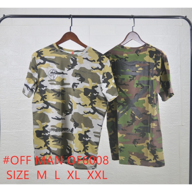 Kaos Off White Army Lengan Pendek import Ada 2 warna Uk M L XL XXL