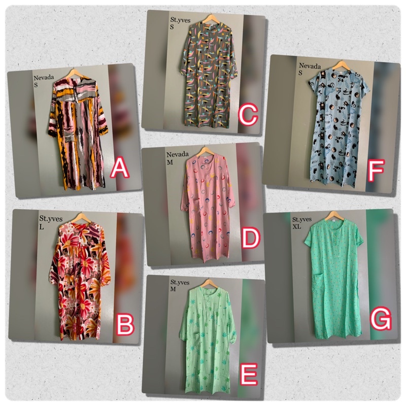 st.yves / nevada daster panjang