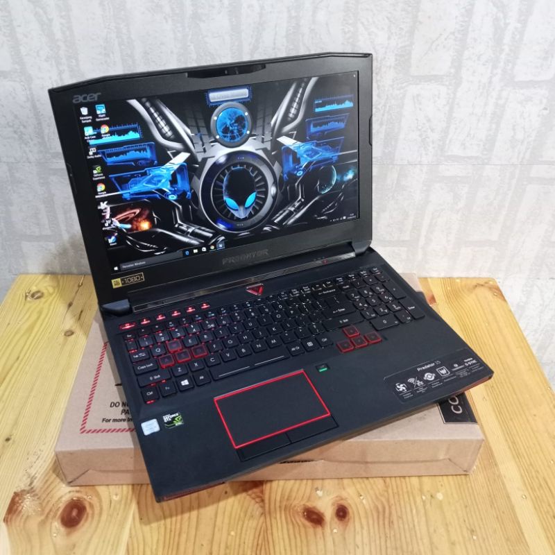 LAPTOP GAMING ACER PREDATOR COR I7-6700HQ RAM 16GB/SSD 128GB+HDD 1TB NVDIA GTX 970M 6GB DEDICATED VRAM KEYBOARD RGB