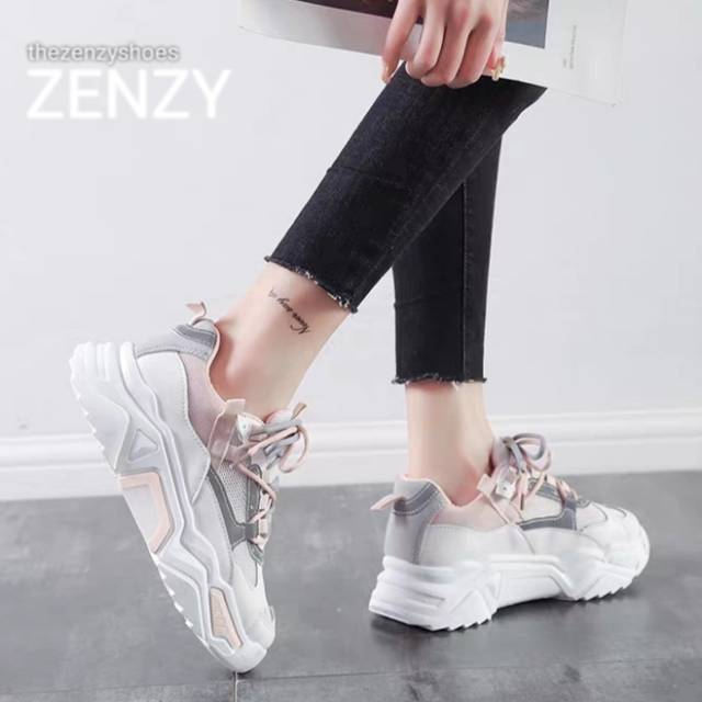 Zenzy Jennie Sneakers Korea Design - Sepatu Casual-3