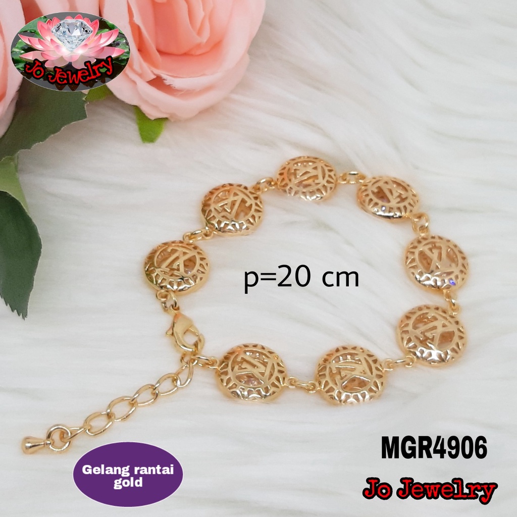 Gelang rantai LV xuping warna gold