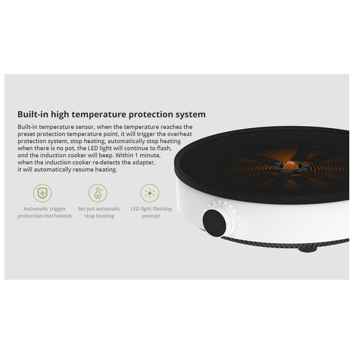 XIAOMI MIJIA Precise Control Induction Plate Cooker - DCLM01M - Kompor Induksi Listrik XIAOMI