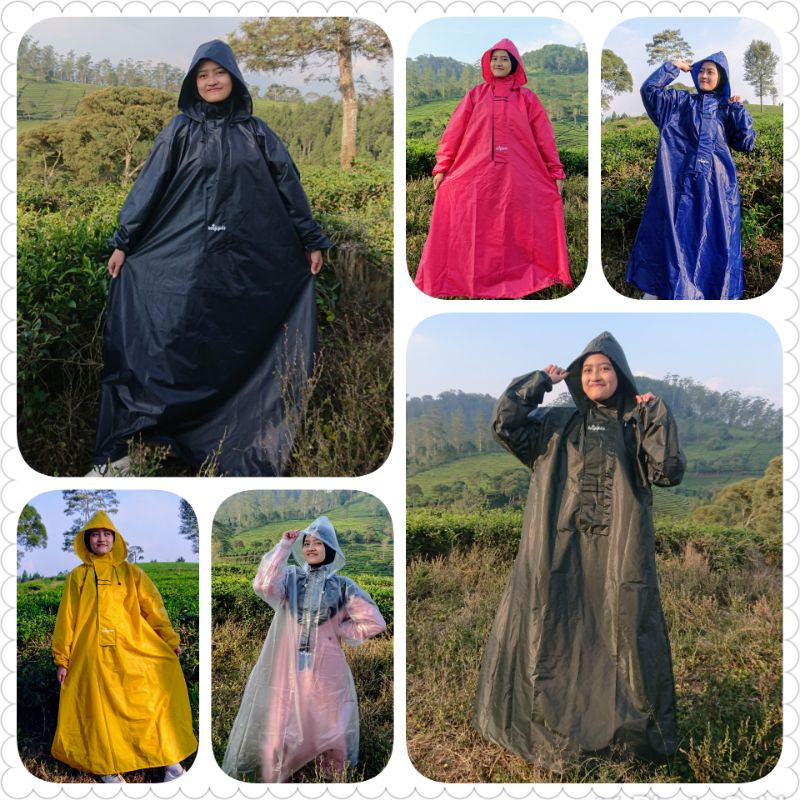 Jas Hujan Muslimah Big Size Jumbo Syari Anti air