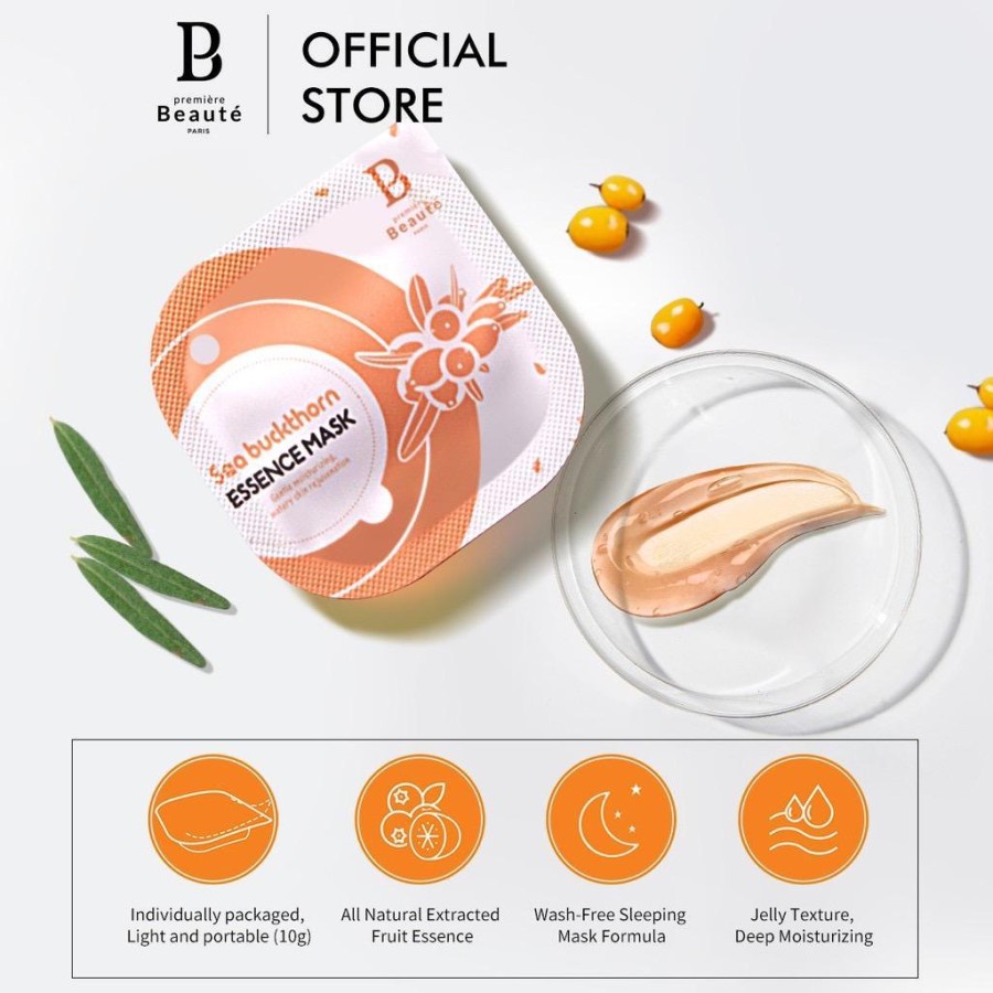 ✨ AKU MURAH ✨Premiere Beaute - Face Mask 10g Natural Fruit Jelly Essence Sleeping