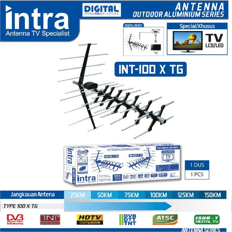 Antena TV Digital Outdoor Merk INTRA
