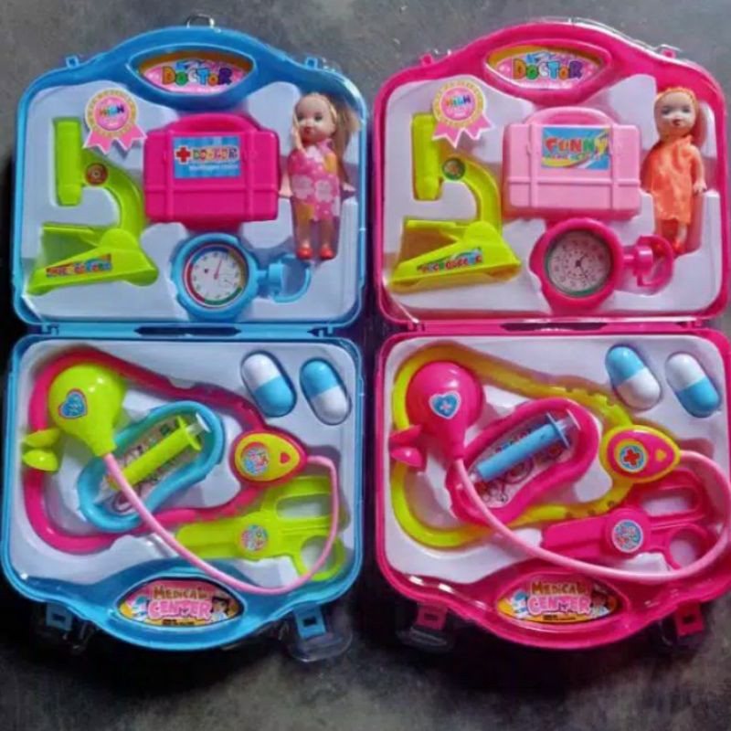 MAINAN DOKTER KOPER SET BONEKA