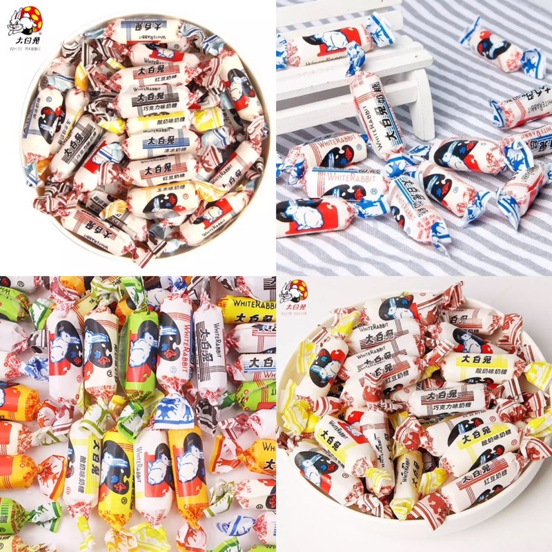 [6 VARIAN] WHITE RABBIT CANDY CREAMY MILK — Permen Susu White Rabbit 大白兔奶糖 (114gr)