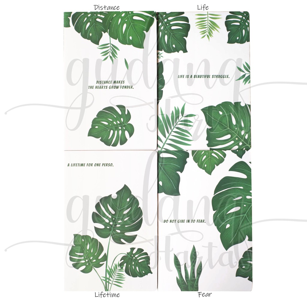 

Notebook Daun Leaves Leaf Buku Tulis Catatan Note Lucu GC 308201
