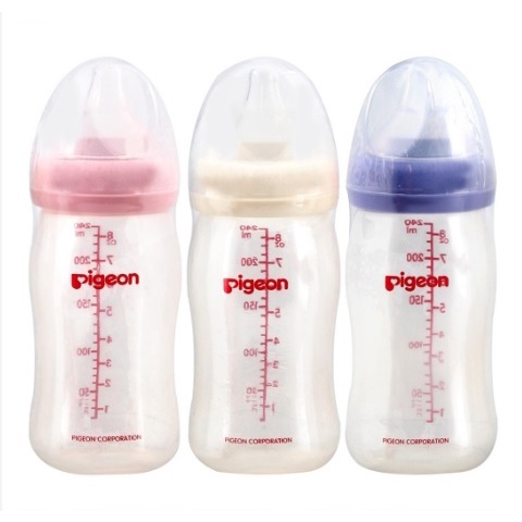 1pcs Botol Susu Pigeon Peristaltic Plus Wide Neck Bottle 240ml