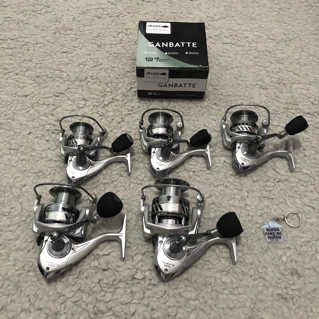 Reel Pancing IROLY Ganbatte Power Handle 13bb Rill Ril Murah