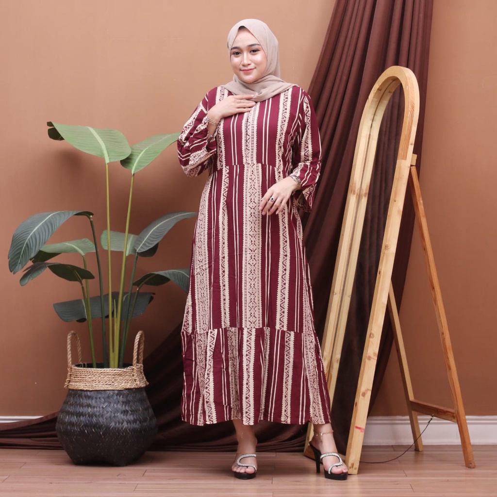 Gamis cabutan salur susun