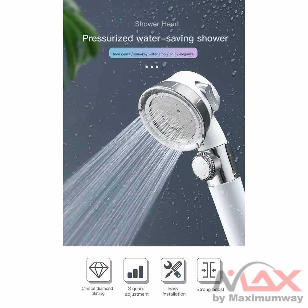 INNOCOL Kepala Shower Mandi Minimalist Pressurized Nozzle - K002 Warna Putih